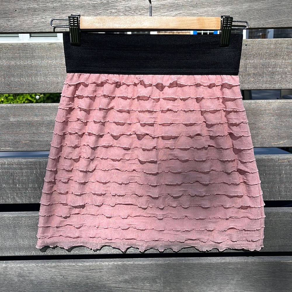 Express High Waited Ruffled Pencil Skirt Size xs